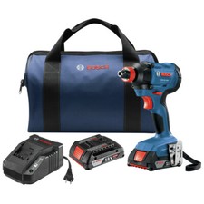 Bosch GDX18V-1600B12-RT 18V 1/4" 1/2" Impact Driver Kit Certified Refurbished