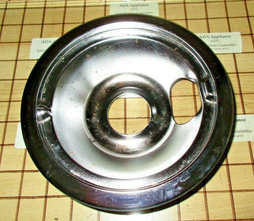 Vintage Thermador Range 6" Burner Drip Pan Chrome 00484637, 1441818