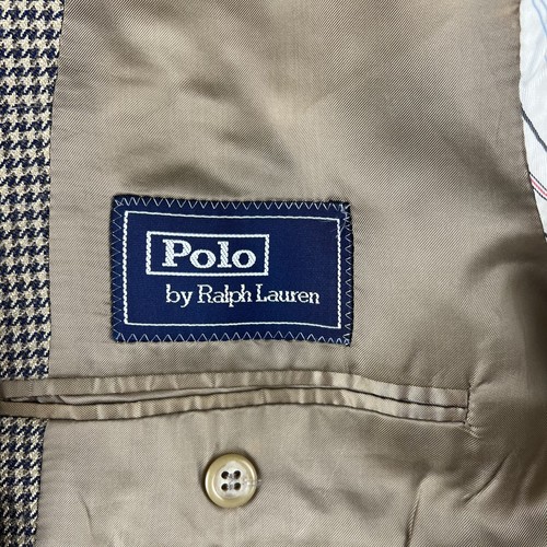 Polo Ralph Lauren Houndstooth Blue Label Italy 3 Button Blazer Sport Coat 50R - Picture 11 of 13