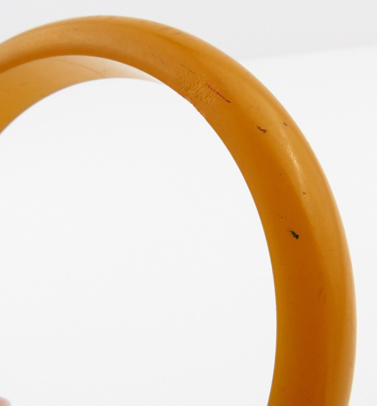 Vtg.Butterscotch Orange Solid Bakelite Bangle/Bra… - image 18