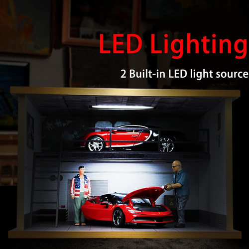 Display Case for 1/24 Scale Diecast Cars and Speed Champions Cars with Clear Acr - Picture 4 of 7
