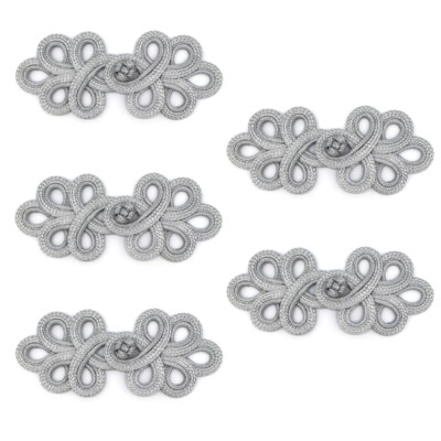 5-Pack Large Chinese Knot Frog Closure Buttons Embroidery frog Fastener Sewing