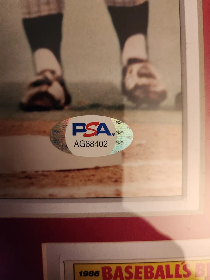 Pete Rose Signed And Framed Record Breaking Hit Photo-8 X10- PSA Authenticated.! - Image 3 of 4