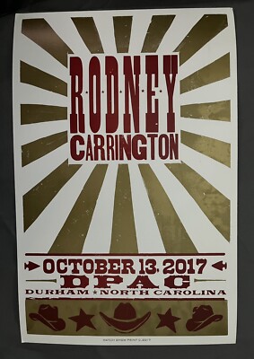 2017.10.13 Hatch Show Print Rodney Carrington Comedian Durham NC @DPAC