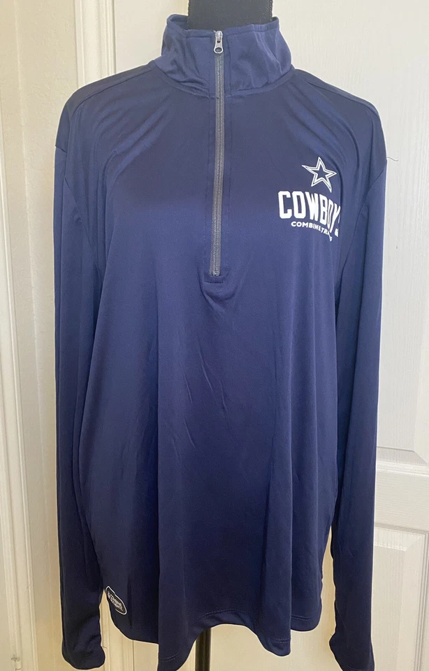 Dallas Cowboyss New Era 1/4 четверти молнии комбинированный подлинный размер большой - Изображение 2 из 4