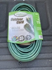 Coleman Cable 02356-05 40-Feet 16/3 Vinyl Landscape Outdoor Extension Cord