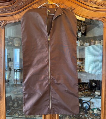 Authentic French Louis Vuitton Folding Garment or Suit Bag with Wood Hanger #2