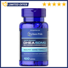 Puritan's Pride DHEA 50Mg Dietary Supplement, Promote Sugar Metabolism 100 Count