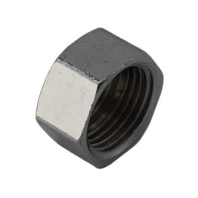Kappe Messing verchromt 3/8'' IG Gewindefittinge Fittings Schraubfitting
