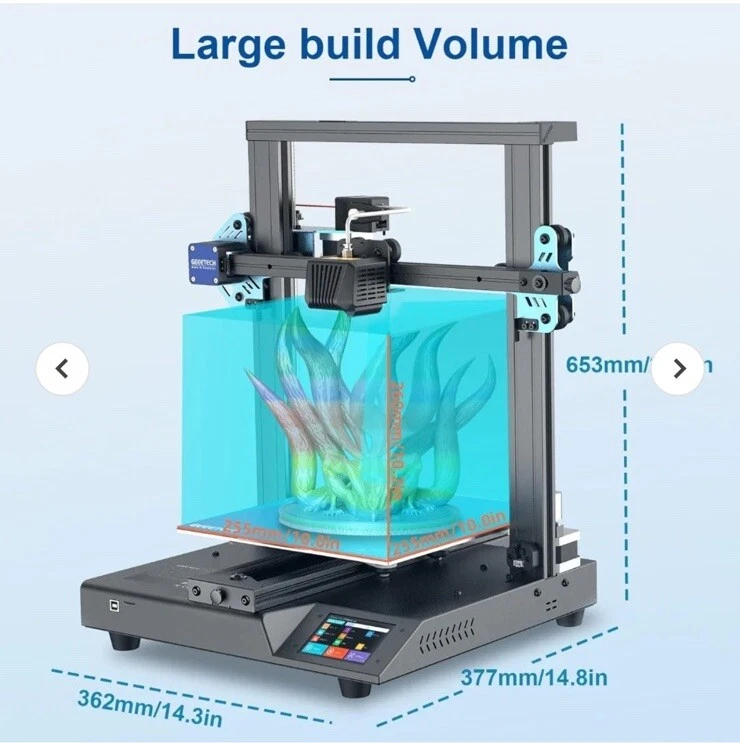 GEEETECH Mizar S FDM 3D Printer Auto-Leveling Dual Z-axis Ultra Silent Board✅ - Image 4 of 4