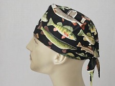 Scrub Hat/Skull Cap Mens - Fish
