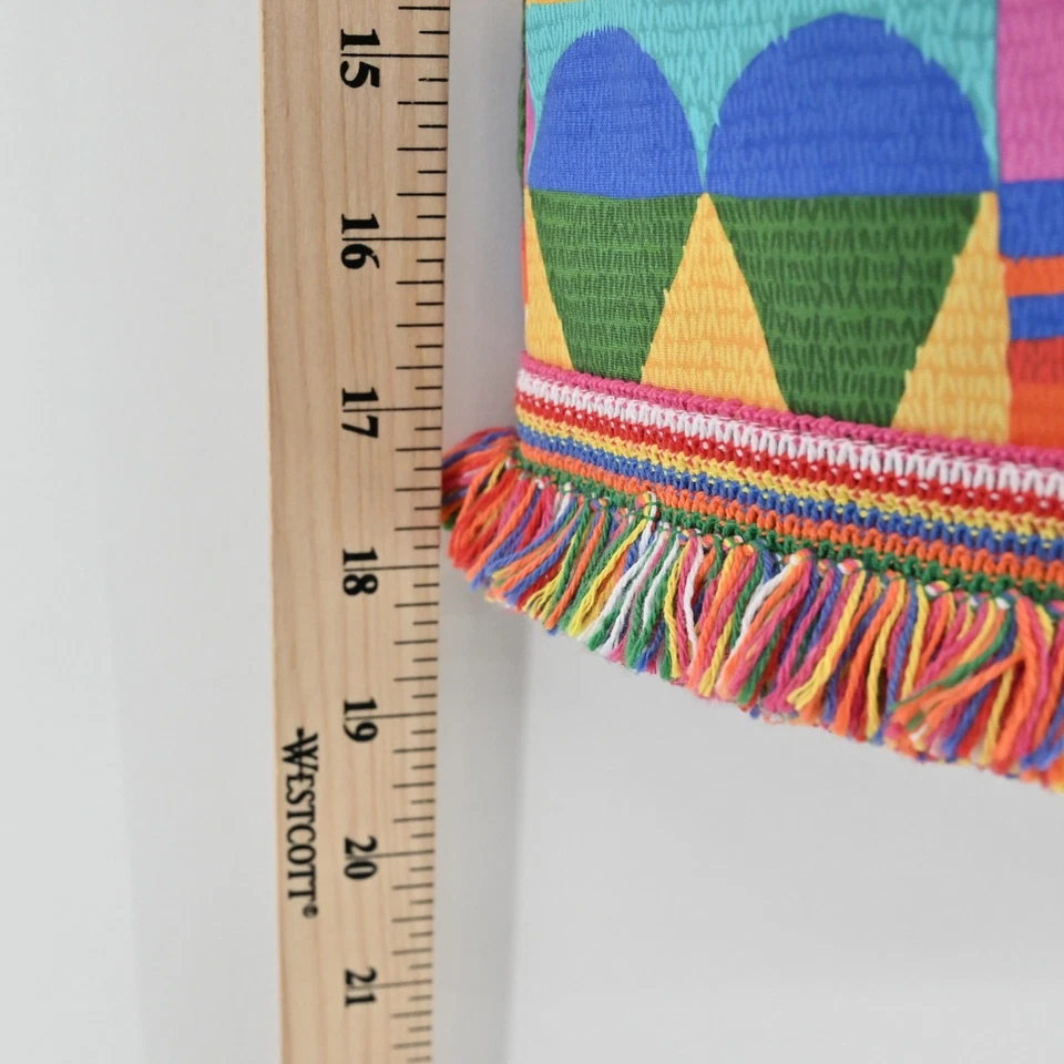 Antonio Melani Noa 几何裙 8 码彩色条纹装饰多巴胺女孩 — 第 4/4 张图片