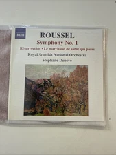 Symphony No 1 / Resurrection / Le Marchand Sable by Roussel / Rsno / Deneve (CD,