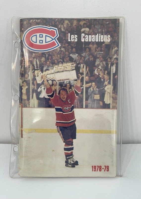 1978-79 MONTREAL CANADIENS MEDIA GUIDE Yearbook 78 + 1979 STANLEY CUP Program AD