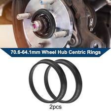 Od 70.6mm To Id 64.1mm Car Wheel Hub Centric Rings Black Polycarbonate 2 Pcs Od 70.6mm To Id 64.1mm Car Wheel Hub Centric Rings Black Polycarbonate 2 Pcs