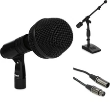 DPA 4055 Pre-polarized Condenser Kick Drum Microphone with Stand and Cable