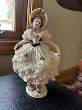 Vintage Dresden frankenthal figurine Made In Western Germany