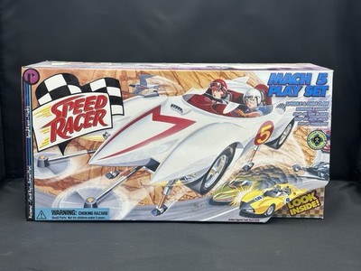 SPEED RACER - MACH 5 Play Set With Spridle & Chim Chim Figures (ReSaurus, 1999)