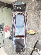 Callaway Chev Dry Golf Cart Bag Blue Black , Waterproof, Includes Cover.
