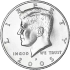 2005 P Kennedy Half Dollar Uncirculated from Mint Set