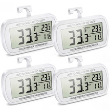 Waterproof Refrigerator Fridge Thermometer, Digital Freezer Room Thermometer, Ma