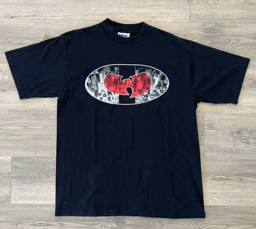 WU TANG CLAN WU WEAR T Shirt 90's Black Red Hip Hop Vintage vintage concert t-shirt, vintage, size XL, single stitch, B+ condition