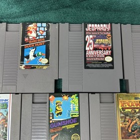 Lot of 14 Nintendo NES Games! Gumshoe,guerrilla,p.o.w. Strider,tnmt,Dinoriki !!