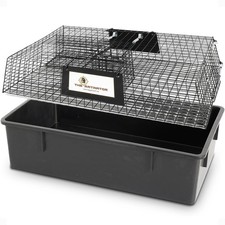 Rugged Ranch Ratinator Rat Multi-Catch Animal Metal 2 Door Trap Cage Open Box 
