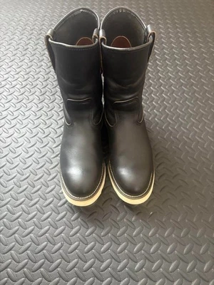 Red Wing Pecos Engineer Boots logotipo etiqueta bordada tamaño 7E artículos... - Imagen 1 de 4