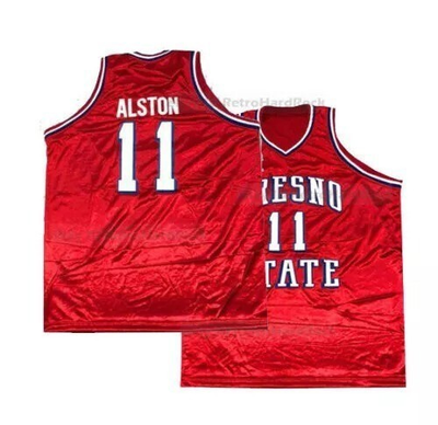#ad Retro Alston 11 High School Basketball Jersey Red Stitched Hip Hop Skip 2 My Lou $37.99