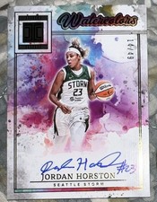 2025 Impeccable WNBA Jordan Horston Water Colors Gold Auto #14/49 Storm