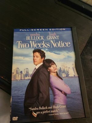 Two Weeks Notice (DVD, 2003, Full Frame)