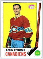 1969-70 Topps #9 - Bobby Rousseau Montreal Canadiens (EX) *HGCARDS*