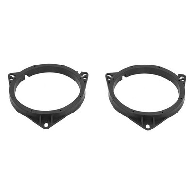 2x Car Audio Loud Speaker Rings Mat Black Automobile Modification Replace Fo SET