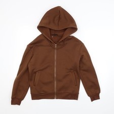 Womens UK Size XS SheIn Brown Full Zip Hoodie