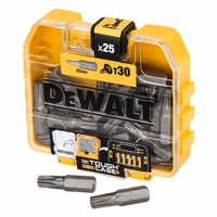 Dewalt Original Bitbox 25 Bits Torx 30 TX30 DT7963 Kunststoffbox Bit Schrauber