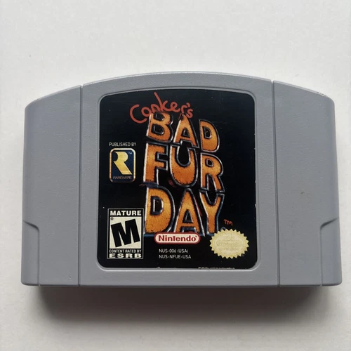 New Nintendo 64 Conker's Bad Fur Day Uncensored N64 Nintendo Free Shipping