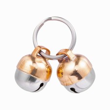 2 Extra Loud Cat Dog Bells Copper Pet Collar Tracker