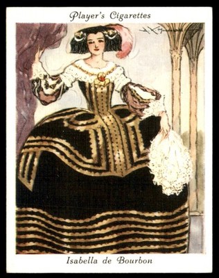 1937 ISABELLA DE BOURBON John Player & Sons FAMOUS BEAUTIES #12