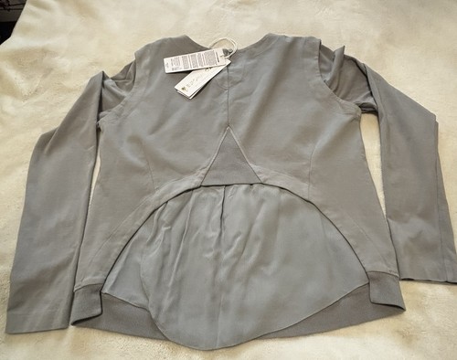 European Culture David Peppicelli Italy Gray Layered Back Top Sz Large NWT $220