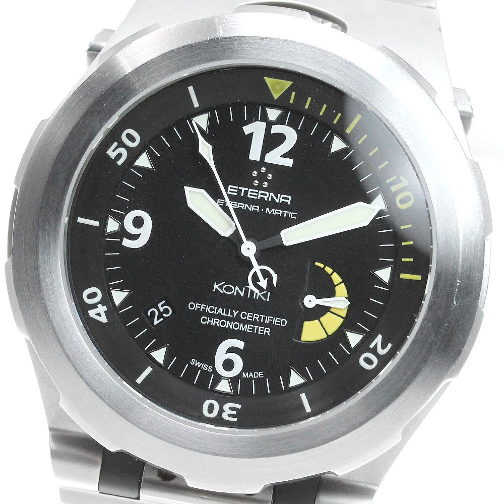 △Eterna Kontiki 1100.47 デイト クォーツ メンズ腕時計 Eterna KonTiki Wristwatches for Men for sale | eBay