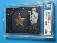 2015 Panini Black Gold Troy Aikman #TMS-15 /149 BGS 7 thick Cowboy Medallion