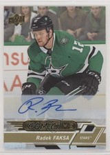 2018-19 Upper Deck Overtime Gold Foil Auto Radek Faksa #81 Auto 2u9