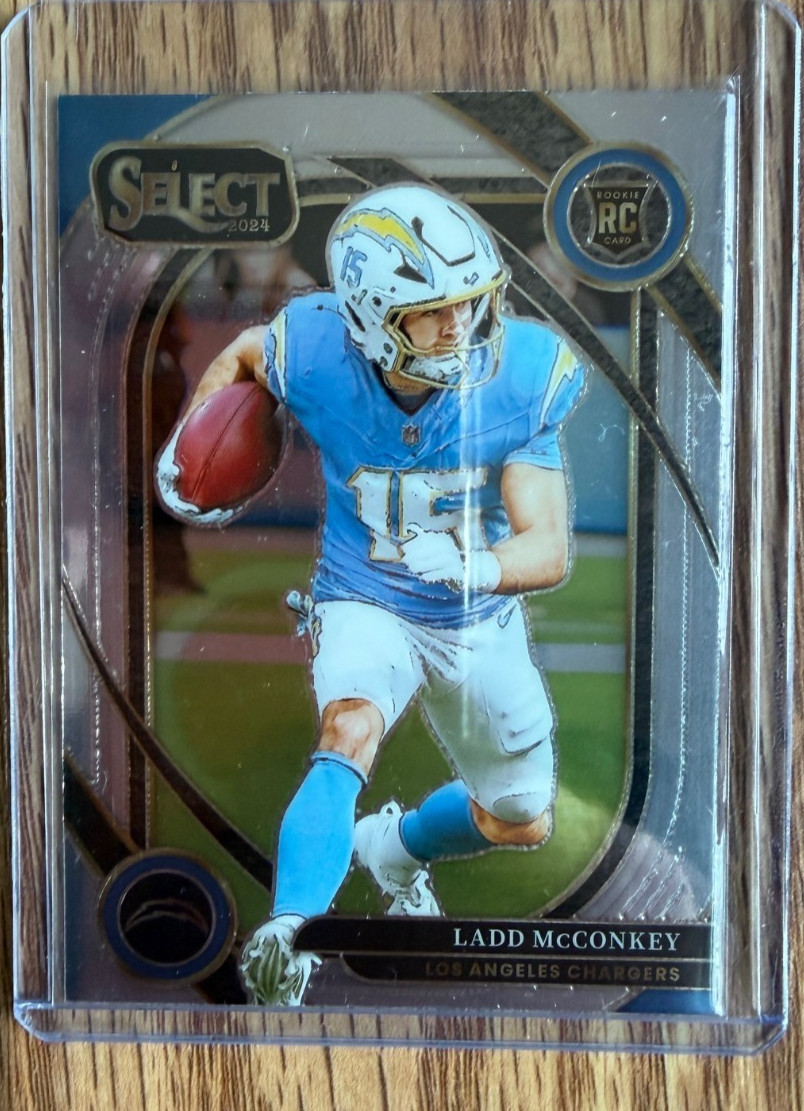 2024 Panini Select - Club Level Ladd McConkey #268 Silver Prizm (RC)