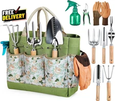 Gardening Tools 9 Piece Heavy Duty Gardening Hand Tools with Fashion and Durable