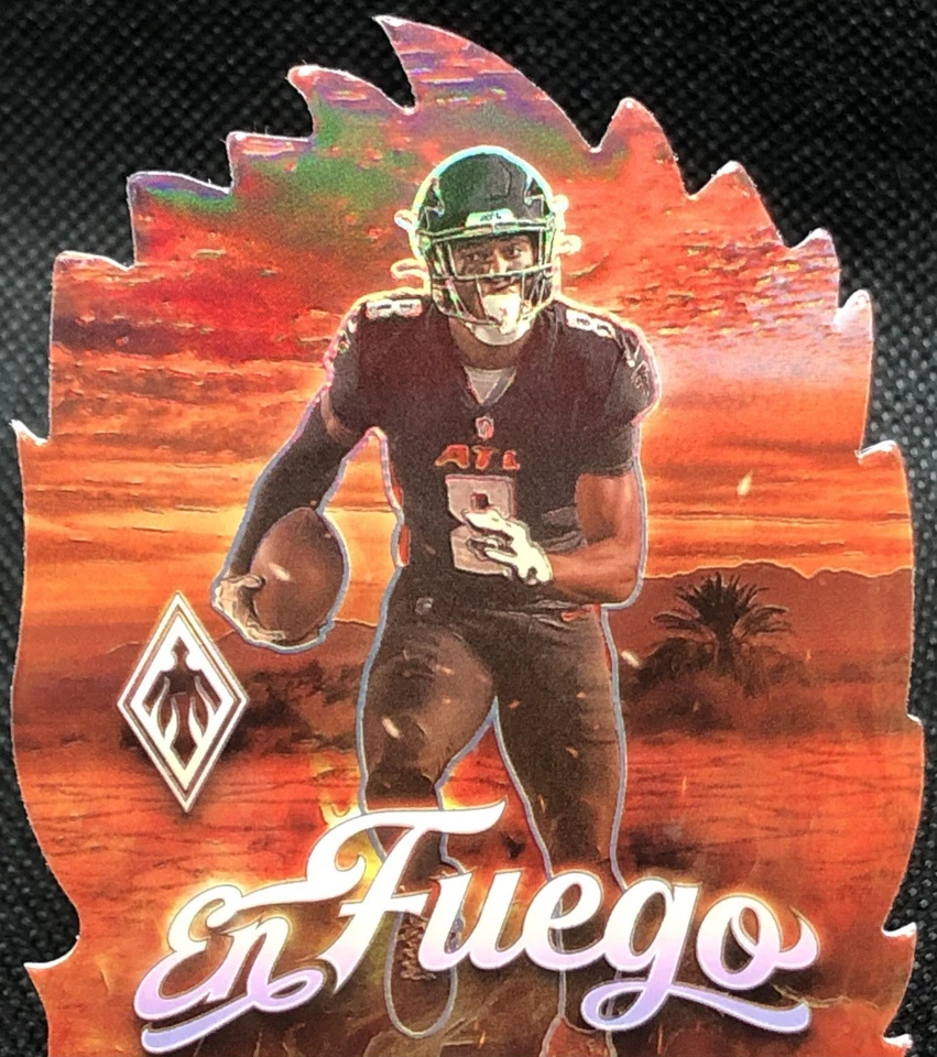 Phoenix Kyle Pitts 2021 “EN FUEGO” PRIZM troquelado SSP CASE HIT RC No. EF-18 🔥 Foto 2 de 4