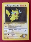 Lt. Surge's Pikachu 081/132 Gym Heroes Regular First Edition Pokemon Card