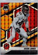 2021 Panini Mosaic #17 Deion Jones Choice Prizm Black Gold #/8