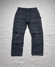 Vintage Carhartt B01 Original Fit Carpenter Pants Men's 36x32 Gray Made in USA