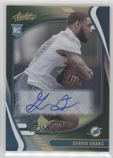 2021 Absolute Rookies Spectrum Green Signatures 24/25 Gerrid Doaks #189 Auto 0c3